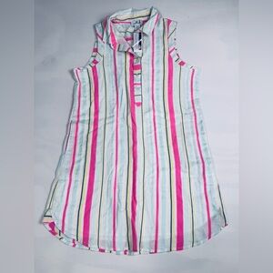 NWT Vineyard Vines Boca Grande Stripe Sleeveless Shirt Dress Women’s 12